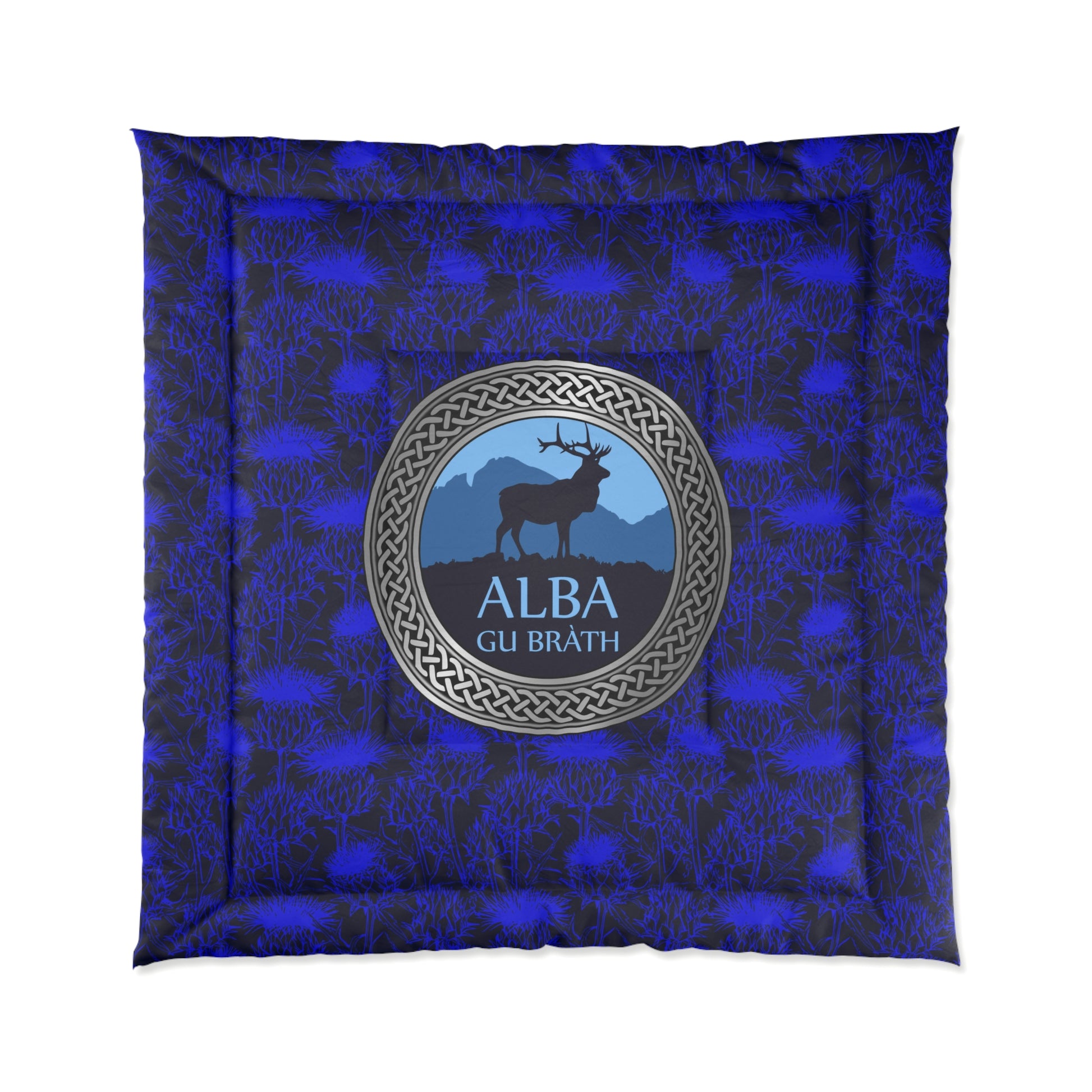 Alba Gu Brath and stag comforter