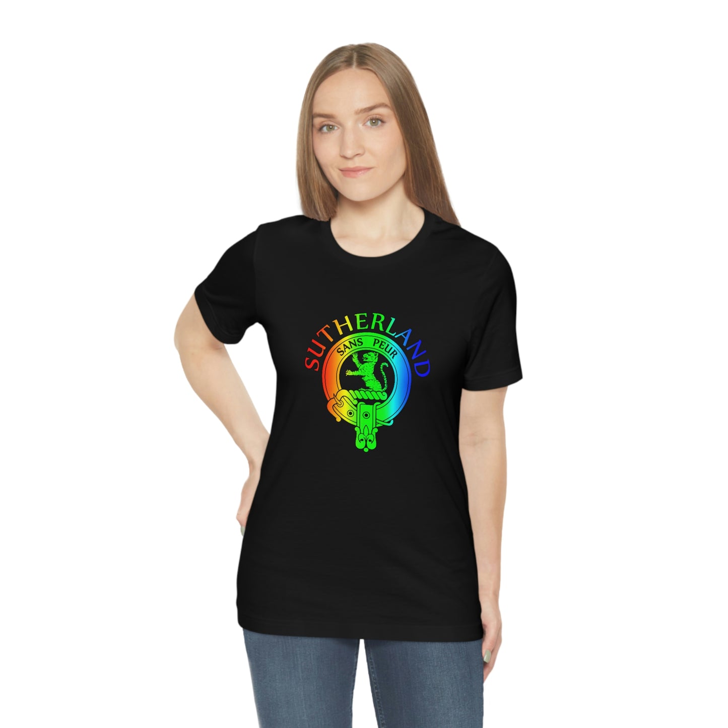 Clan Sutherland Rainbow Crest T-Shirt