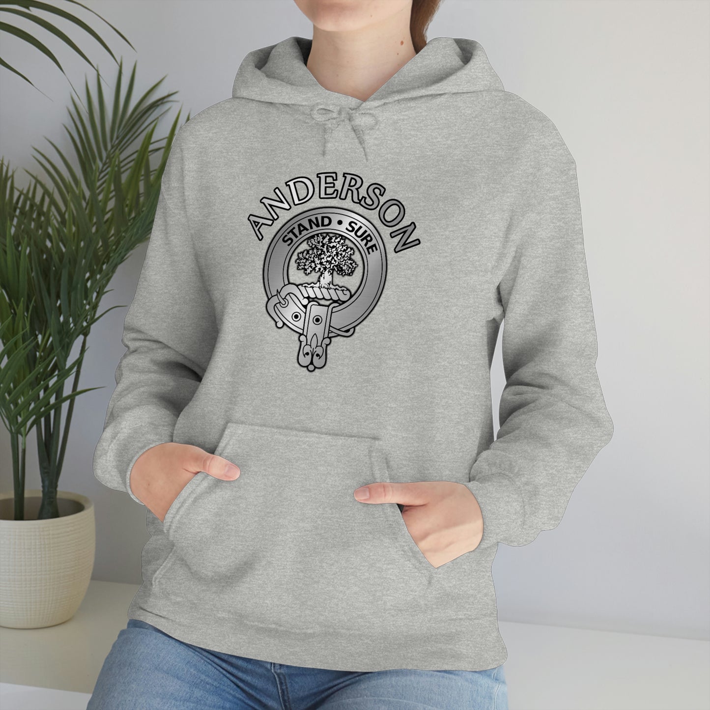 Clan Anderson Crest Unisex Heavy Blend™ Hooded Sweatshirt