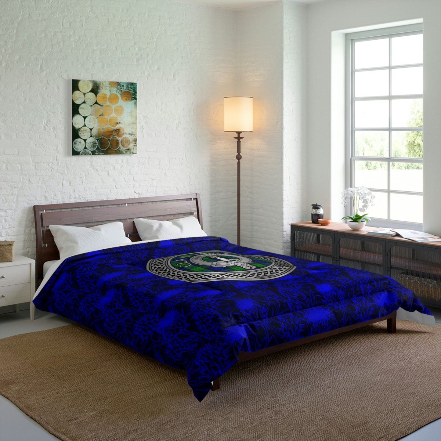 Clan MacKay Crest & Tartan Comforter