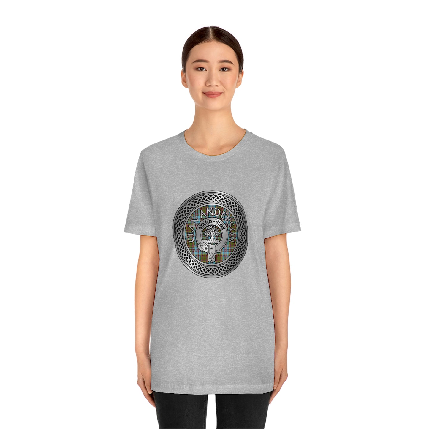 Clan Anderson Crest & Tartan Knot T-Shirt