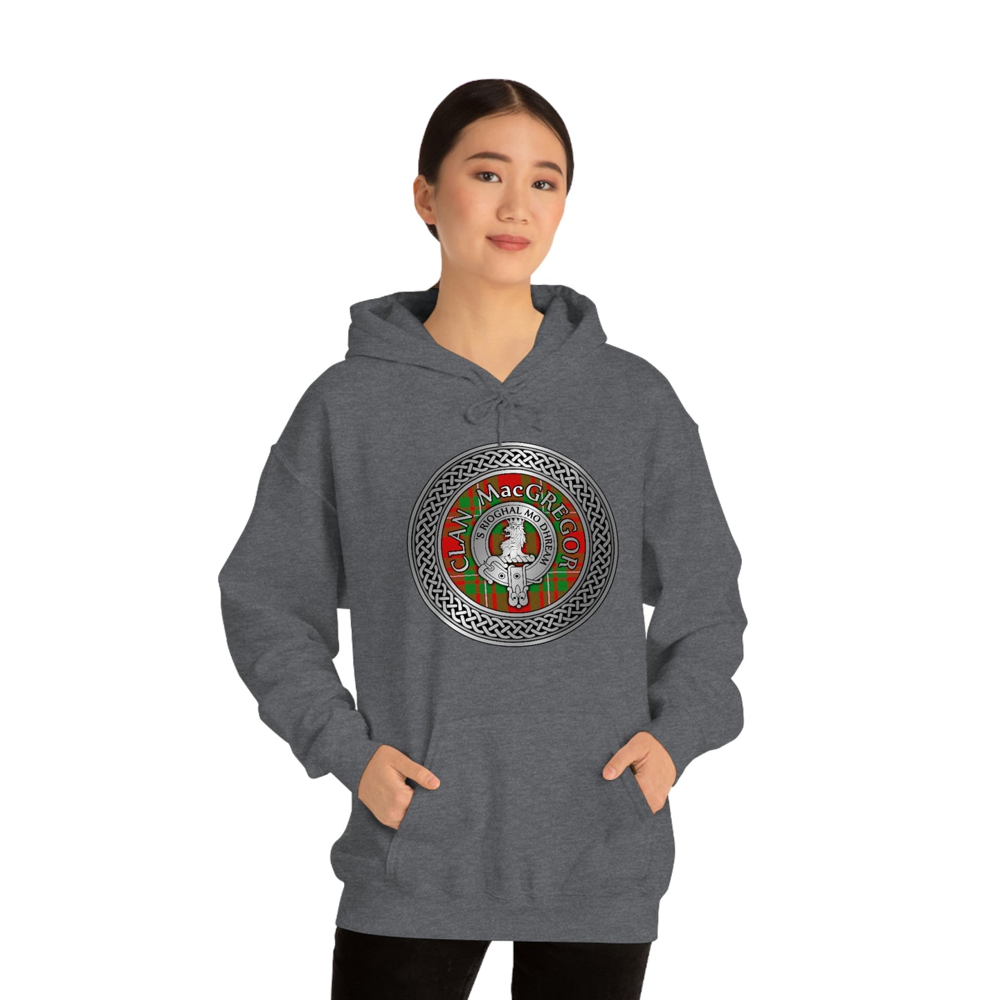 Clan MacGregor Crest & Tartan Unisex Heavy Blend™ Hooded Sweatshirt